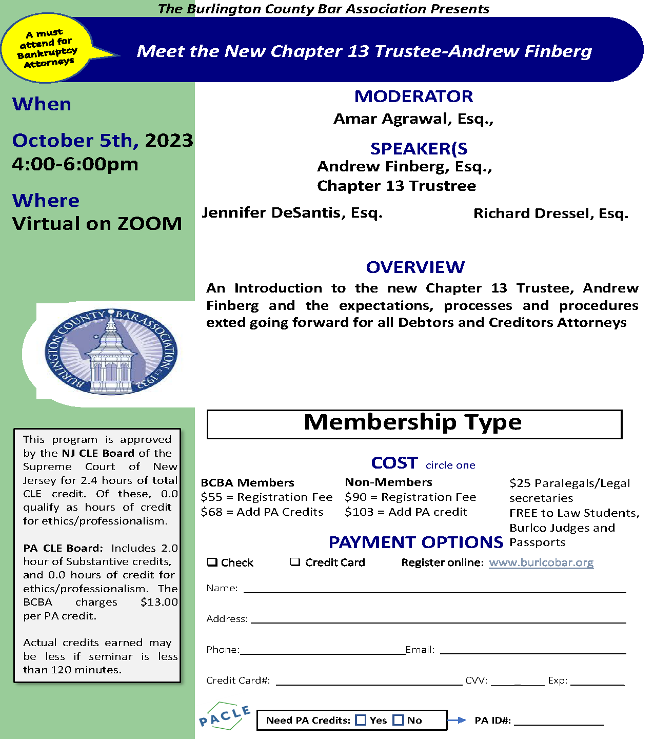 Events | Burlington County Bar Association